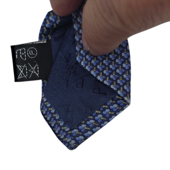 Thomas Pink Neck Tie 100% Silk Handmade Luxury Blue Men Jermyn Street London - Picture 5 of 9